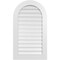 Ekena Millwork Round Top Surface Mount PVC Gable Vent: Functional, w/ 3-1/2"W x 1"P Standard Frame, 24"W x 42"H GVPRT24X4201SF - alternate 1